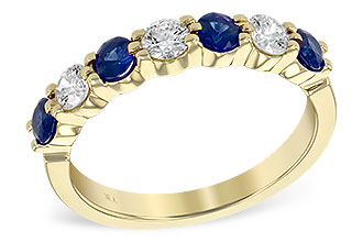 A194-76035: LDS WED RG .61 TW SAPP 1.00 TGW