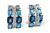 A196-59671: EARR 6.22 BLUE TOPAZ 6.46 TGW
