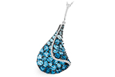 A196-59680: NECK 4.81 BLUE TOPAZ 4.94 TGW