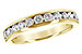 A197-53335: LDS WED RG .75 TW (12 STONES)
