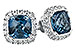 A198-37844: EARR 2.14 LONDON BLUE TOPAZ 2.40 TGW (6MM LBT)