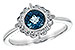 A198-37853: LDS RG .93 BLUE TOPAZ 1.05 TGW