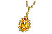 A198-40617: NECKLACE 1.06 CT CITRINE