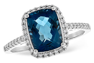 A198-45171: LDS RG 2.42 LONDON BLUE TOPAZ 2.62 TGW