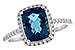 A198-45171: LDS RG 2.42 LONDON BLUE TOPAZ 2.62 TGW