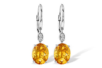 A199-36008: EARR 3.20 TW CITRINE 3.25 TGW (9x7MM CIT)