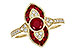 A282-03353: LDS RG .63 TW RUBY .75 TGW