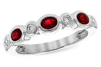 A282-03362: LDS WED RG .55 RUBY .68 TGW