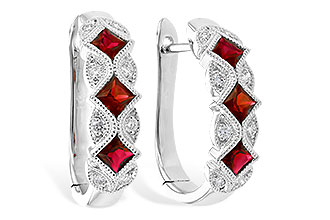 A282-06062: EARR .75 RUBY .87 TGW