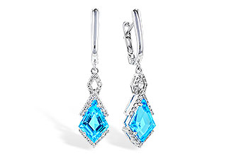 A282-93317: EARR 2.72 TW BLUE TOPAZ 2.90 TGW