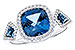 A282-94217: LDS RG 2.46 TW LONDON BLUE TOPAZ 2.72 TGW