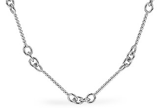 A282-96980: TWIST CHAIN (22IN, 0.8MM, 14KT, LOBSTER CLASP)