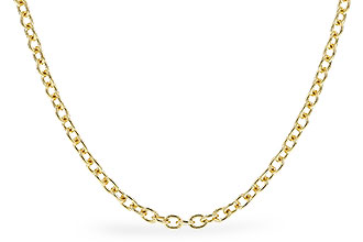 A282-97853: CABLE CHAIN (24IN, 1.3MM, 14KT, LOBSTER CLASP)