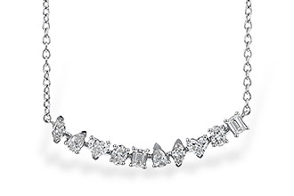 A282-97871: NECKLACE .70 TW FANCY CUT DIAS (18")