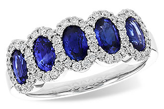 A282-98762: LDS WED RG 1.54 SAPPHIRE 1.90 TGW