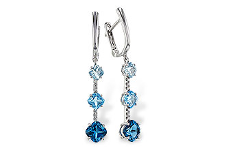 A283-83344: EARRINGS 2.41 TW BLUE TOPAZ 2.45 TGW