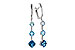 A283-83344: EARRINGS 2.41 TW BLUE TOPAZ 2.45 TGW