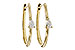 A283-84226: EARRINGS .45 TW PEAR DIAMONDS