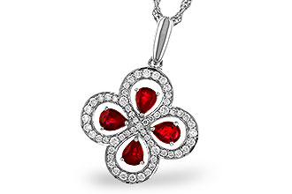 A283-84235: NECKLACE .68 RUBY TW .96 TGW