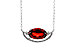 A283-84244: NECKLACE 1.94 GARNET 2.08 TGW (10x6MM GAR / 18")