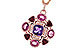 A283-85099: NECKLACE 2.76 SEMI-PREC (AM,GT,PT) 2.82 TGW