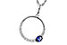 A283-85108: NECKLACE .28 SAPPHIRE .43 TGW