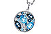 A283-86035: NECKLACE 2.31 TW BLUE TOPAZ 2.48 TGW