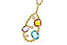 A283-86044: NECKLACE 3.04 TW SEMI-PREC 3.14 TGW (BT,AMY,CIT)