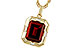 A283-86062: NECKLACE 3.65 GARNET 3.82 TGW (10x8MM GAR)