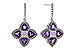 A283-86917: EARRINGS 1.41 AMETHYST 1.50 TGW