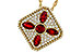 A283-86926: NECKLACE .81 TW RUBY 1.12 TGW