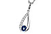 A283-87826: NECKLACE .38 SAPP .54 TGW (5x4 SAPP)