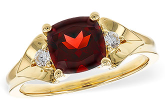 A283-88762: LDS RG 1.66 GARNET 1.75 TGW (7MM GAR)