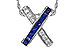 A283-90580: NECKLACE .60 TW SAPPHIRE .77 TGW