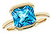 A284-73308: LDS RG 3.50 CT BLUE TOPAZ (9MM BT)