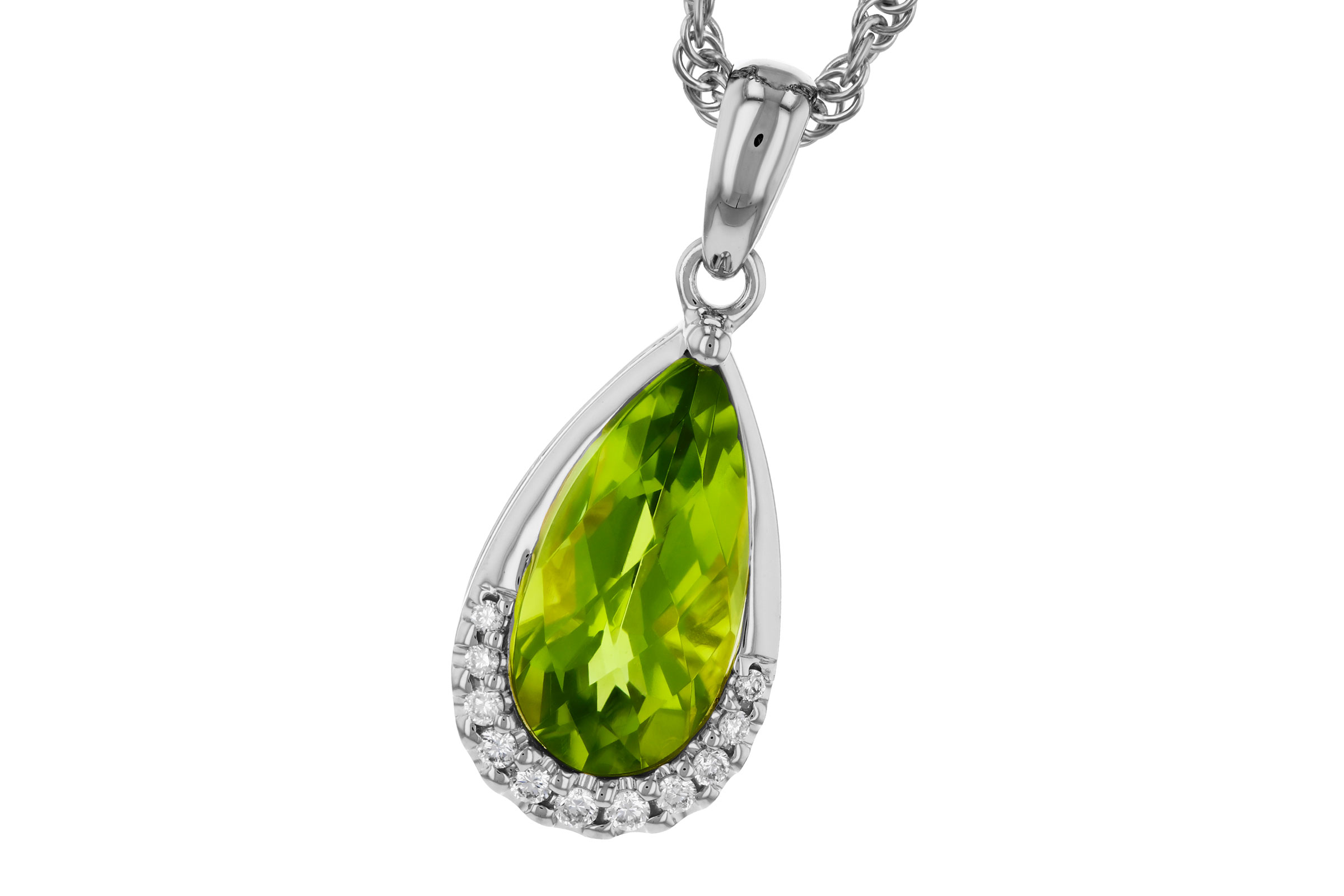 A284-75108: NECK 1.94 PERIDOT 2.00 TGW (12x6MM PS)