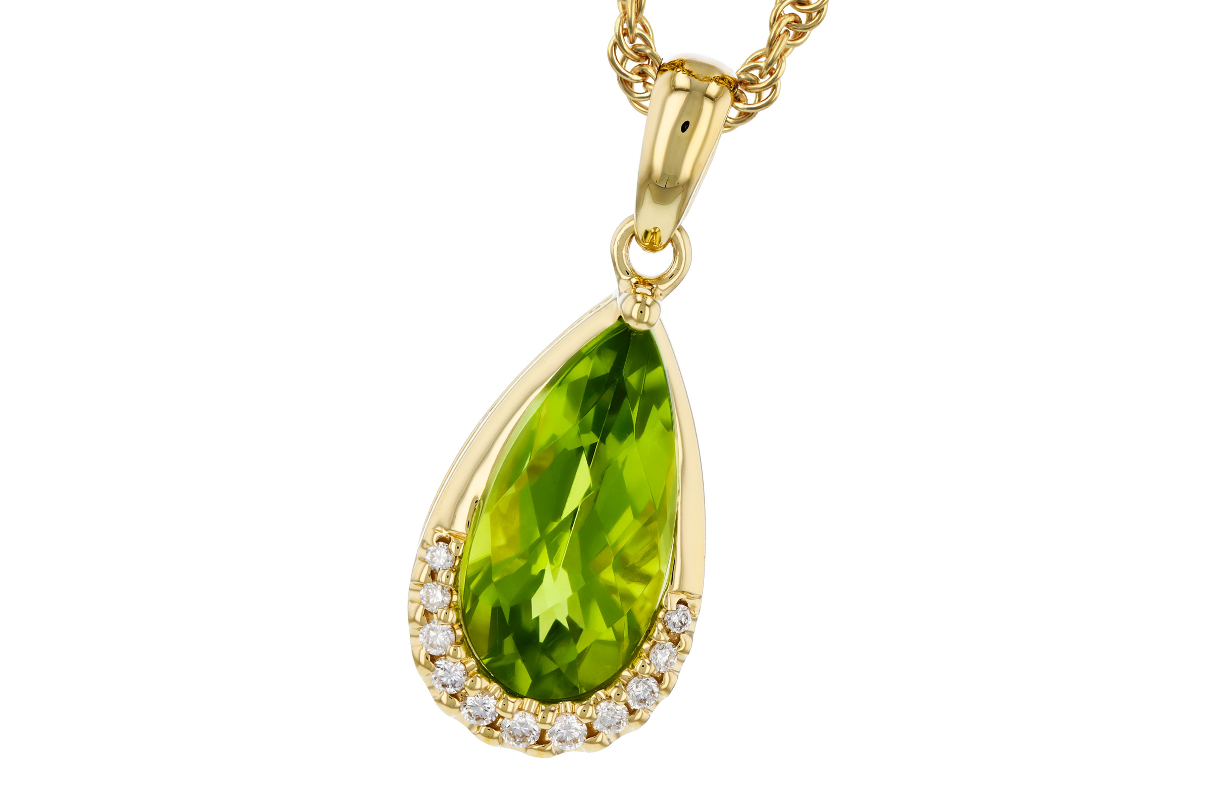 A284-75108: NECK 1.94 PERIDOT 2.00 TGW (12x6MM PS)