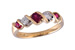 B102-01489: LDS WED RG .34 RUBY .58 TGW