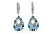 B196-62435: EARR 4.01 BLUE TOPAZ 4.24 TGW