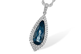 B198-39653: NECK 2.40 LONDON BLUE TOPAZ 2.65 TGW