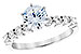 B198-42389: LDS SEMI DIA RG .44 TW