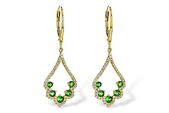 B199-27862: EARR .64 GREEN GARNET .98 TGW