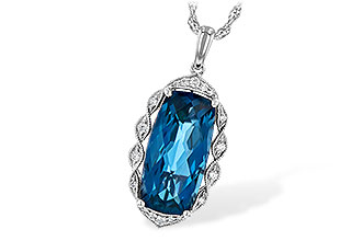 B199-28735: NECK 6.70 LONDON BLUE TOPAZ 6.81 TGW
