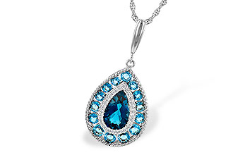 B199-31526: NECK 2.55 TW BLUE TOPAZ 2.65 TGW