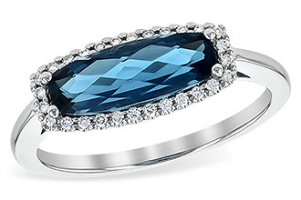 B199-32444: LDS RG 1.79 LONDON BLUE TOPAZ 1.90 TGW