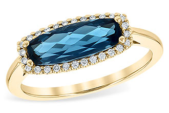 B199-32444: LDS RG 1.79 LONDON BLUE TOPAZ 1.90 TGW
