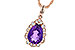 B199-35117: NECKLACE 1.53 AMETHYST 1.68 TGW