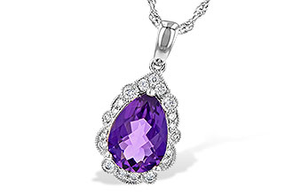 B199-35117: NECKLACE 1.53 AMETHYST 1.68 TGW (10x7 PS)