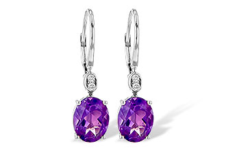 B199-36008: EARR 2.85 TW AMETHYST 2.90 TGW (9x7MM AMY)