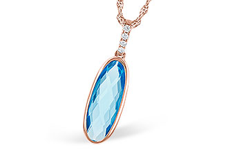 B282-03335: NECK 1.90 BLUE TOPAZ 1.93 TGW